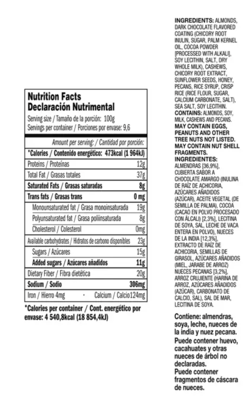 Kirkland Nut Bar Barras De Nueces Caja Con 24 Piezas 960g