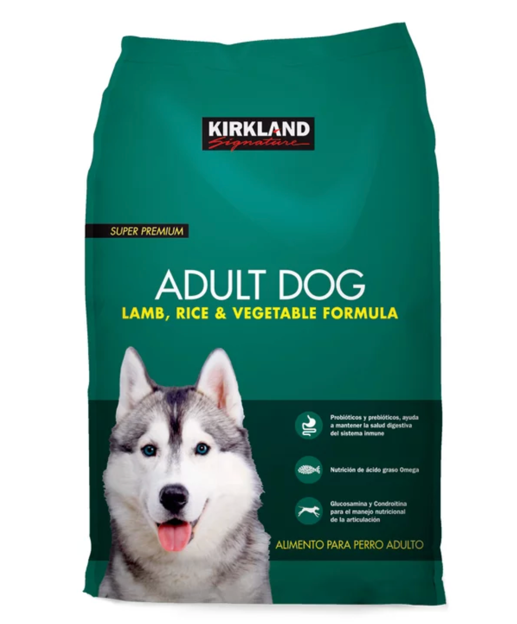 Alimento Kirkland Signature Perro Adulto Cordero, Arroz 18kg