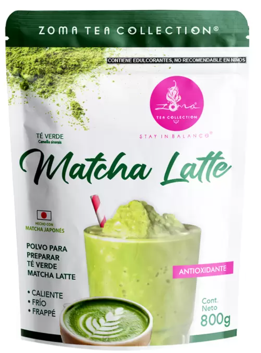 Te Verde Matcha Latte Premium Sin Azúcar Añadida 800 Grs