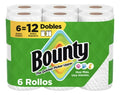 Toalla De Papel Bounty 6 Rollos Dobles Servitoallas Cocina