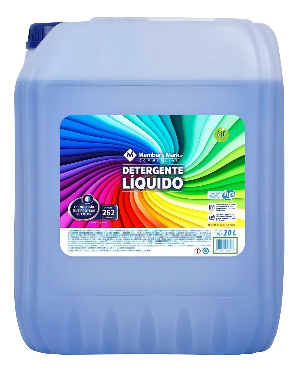 Detergente Líquido Member's Mark® Ropa Blanca Y Color, 20 L