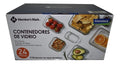 Contenedores De Vidrio Alimento Members Mark Glasslock 24 Pz