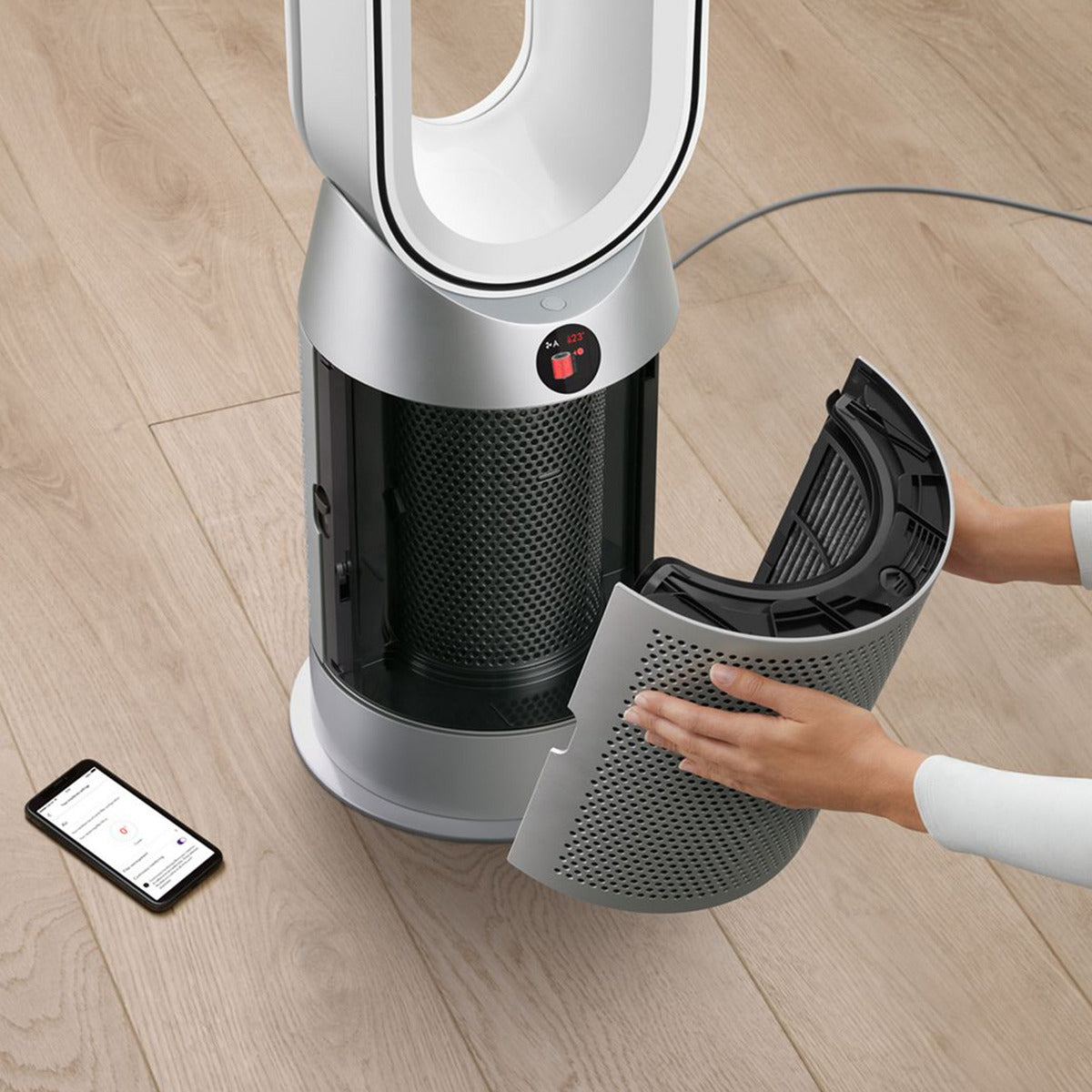 Purificador Dyson Purifier Hot+cool Hp07 Blanco/plata Color