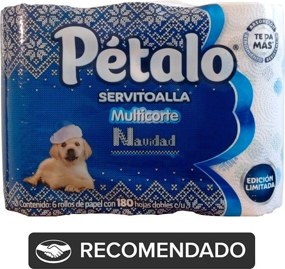 Toallas Cocina Petalo Servitoalla Multicorte 6 Rollo