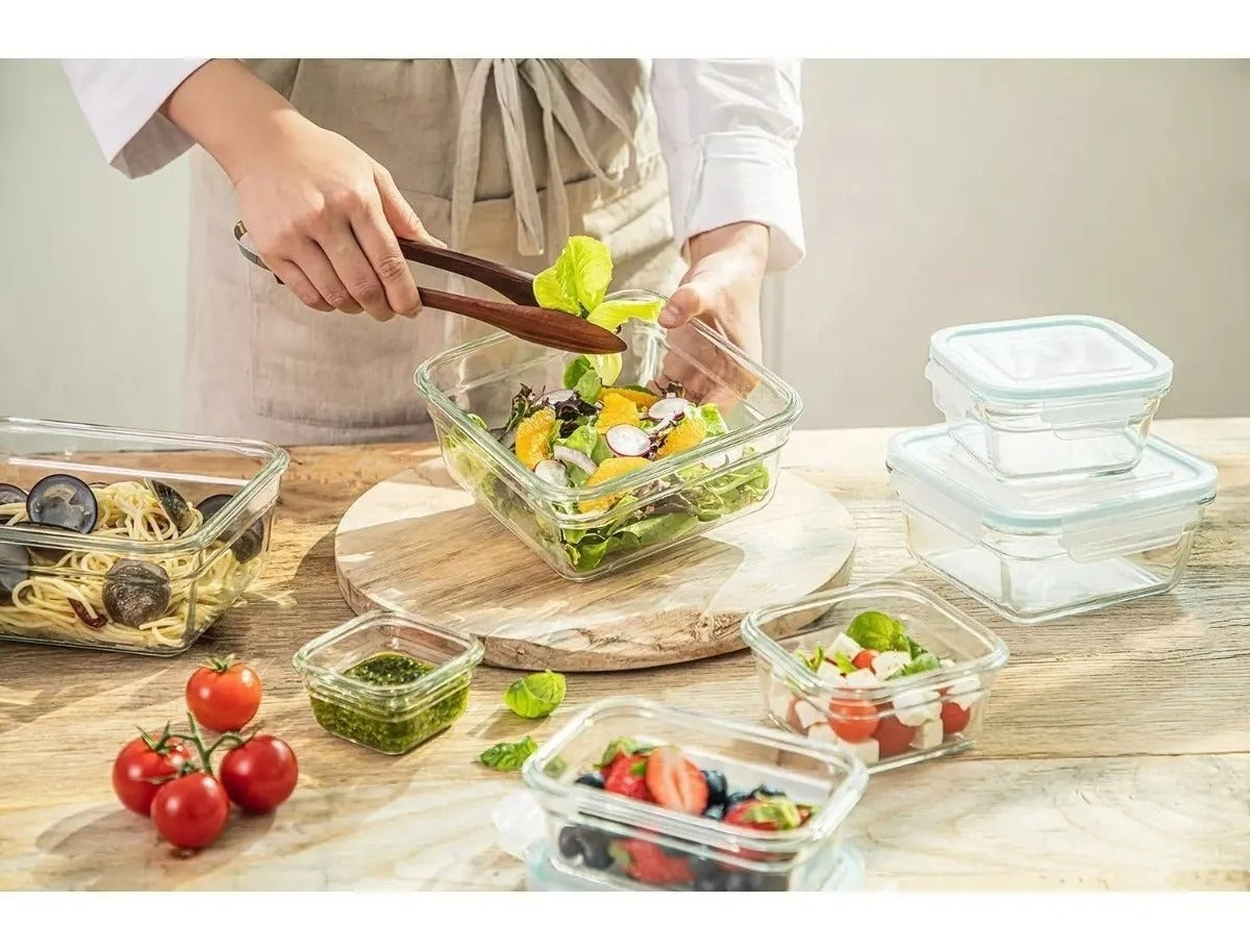 Contenedores De Vidrio Alimento Members Mark Glasslock 24 Pz