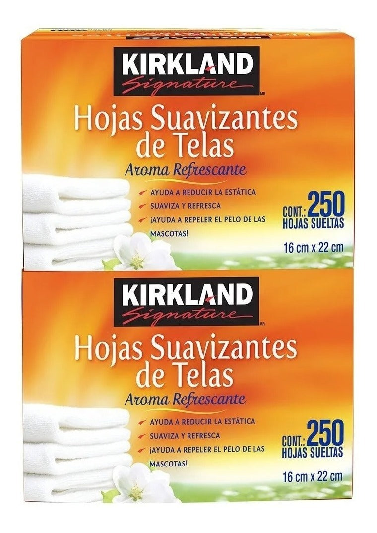Tollas Para Secadora Suavizantes De Telas Kirkland 500 Hojas