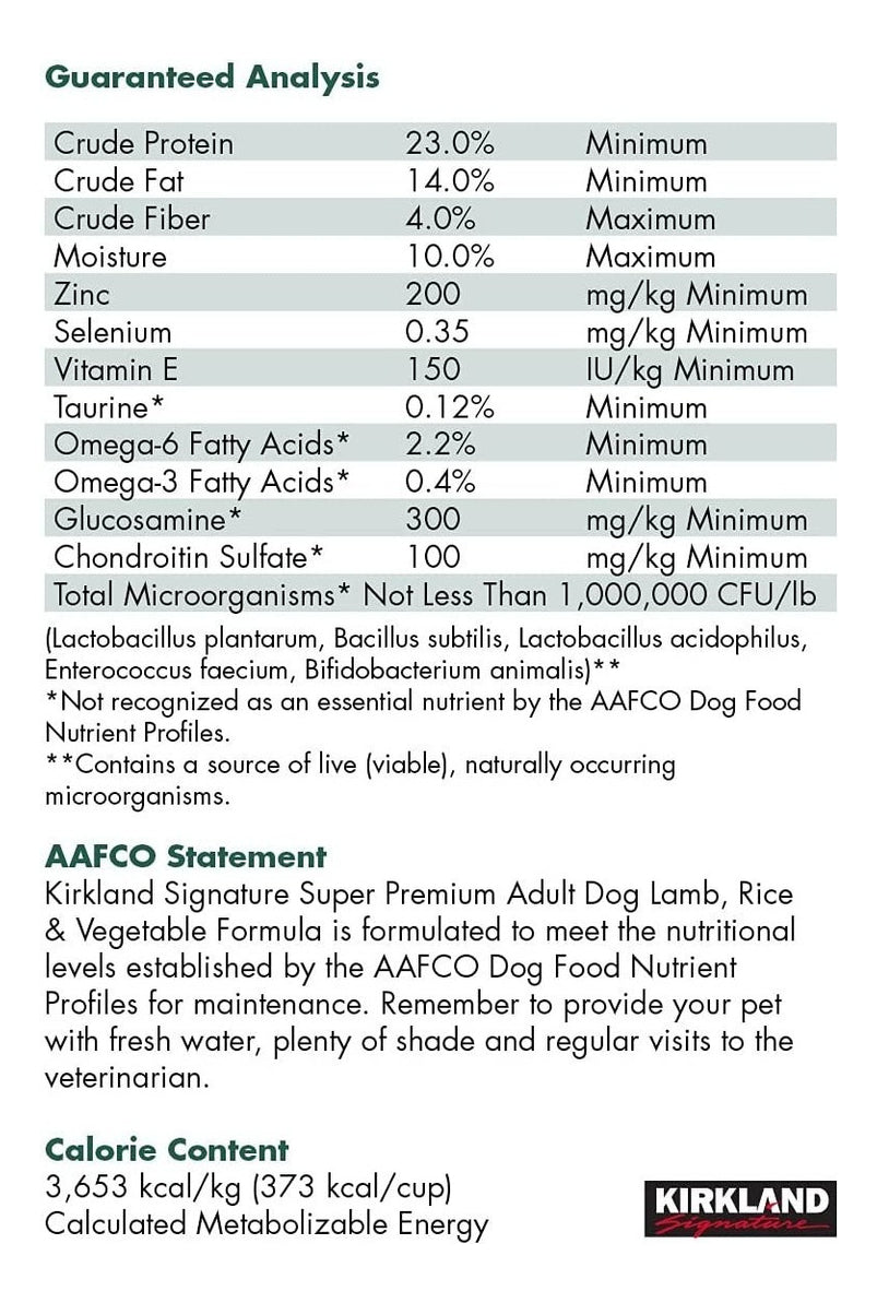 Alimento Kirkland Signature Super Premium Para Perro Adulto