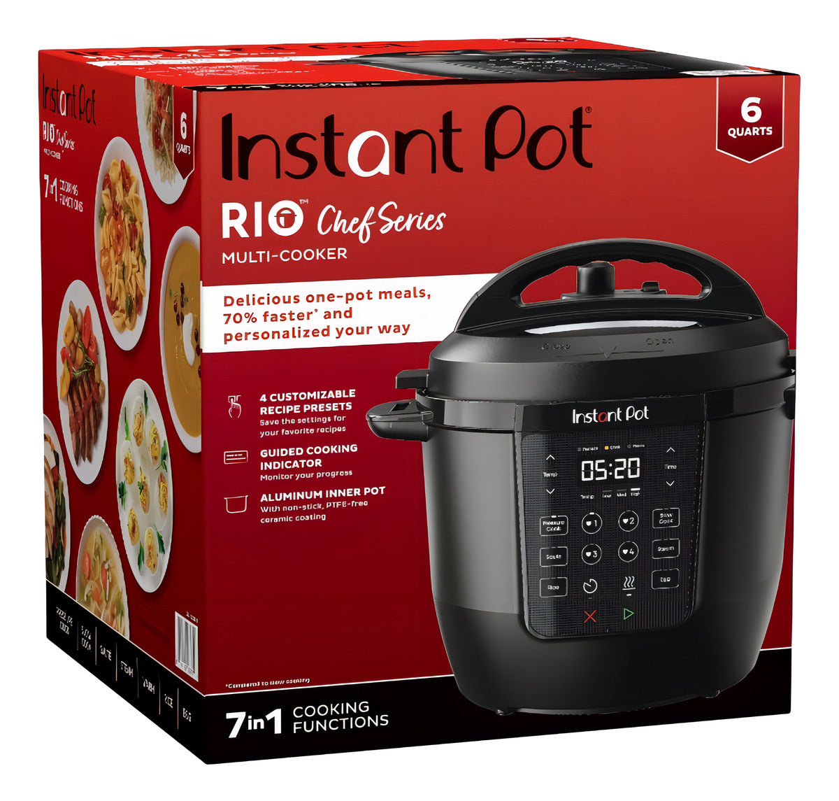 Olla De Presión Instant Pot Río Chef 6 Qt 7 En 1 Multifunció