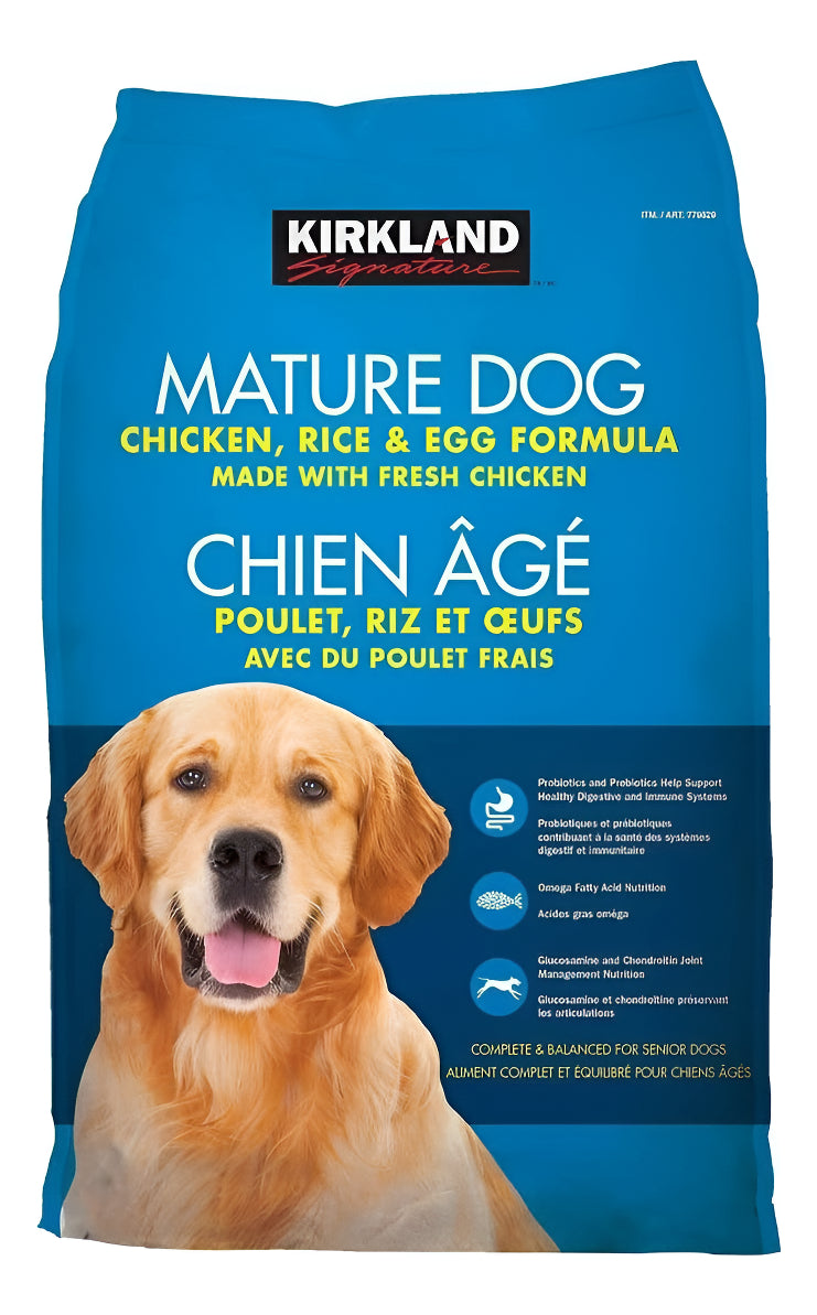 Alimento Perro Maduro Pollo/arroz 18 Kg Kirkland A Meses