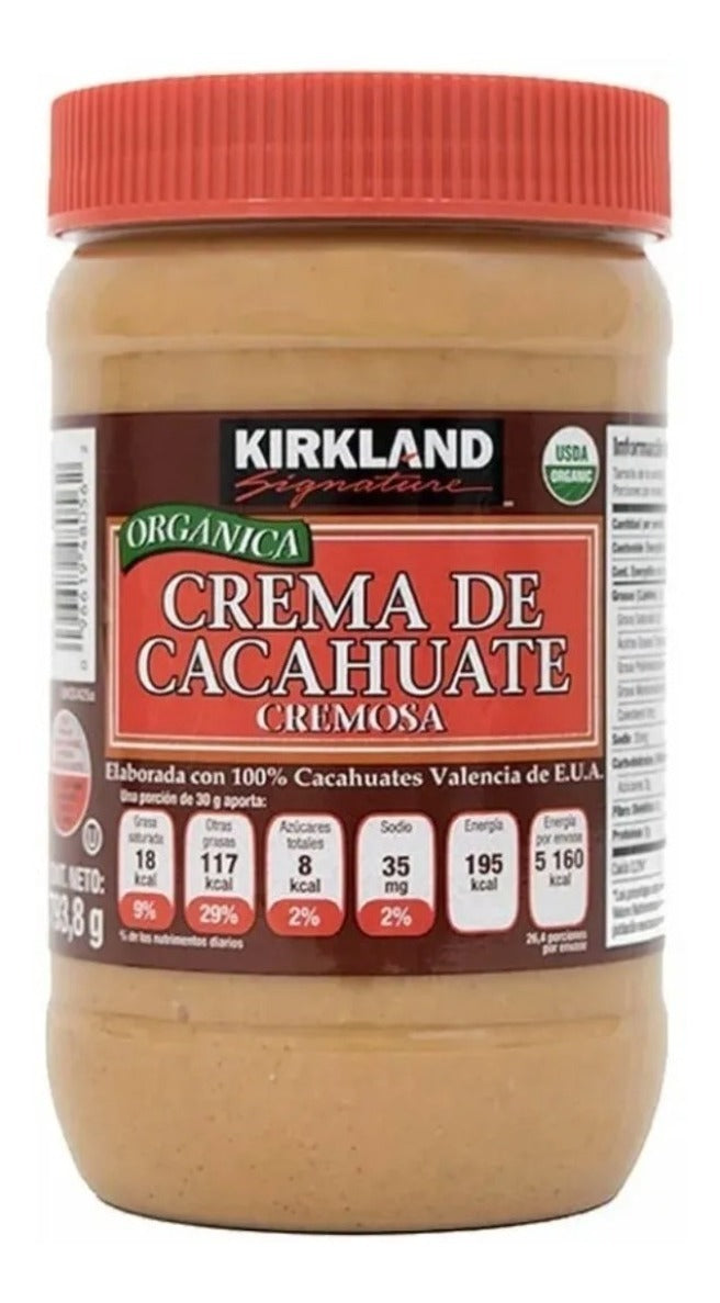 Crema De Cacahuate Orgánica Kirkland 1 De 793.8g