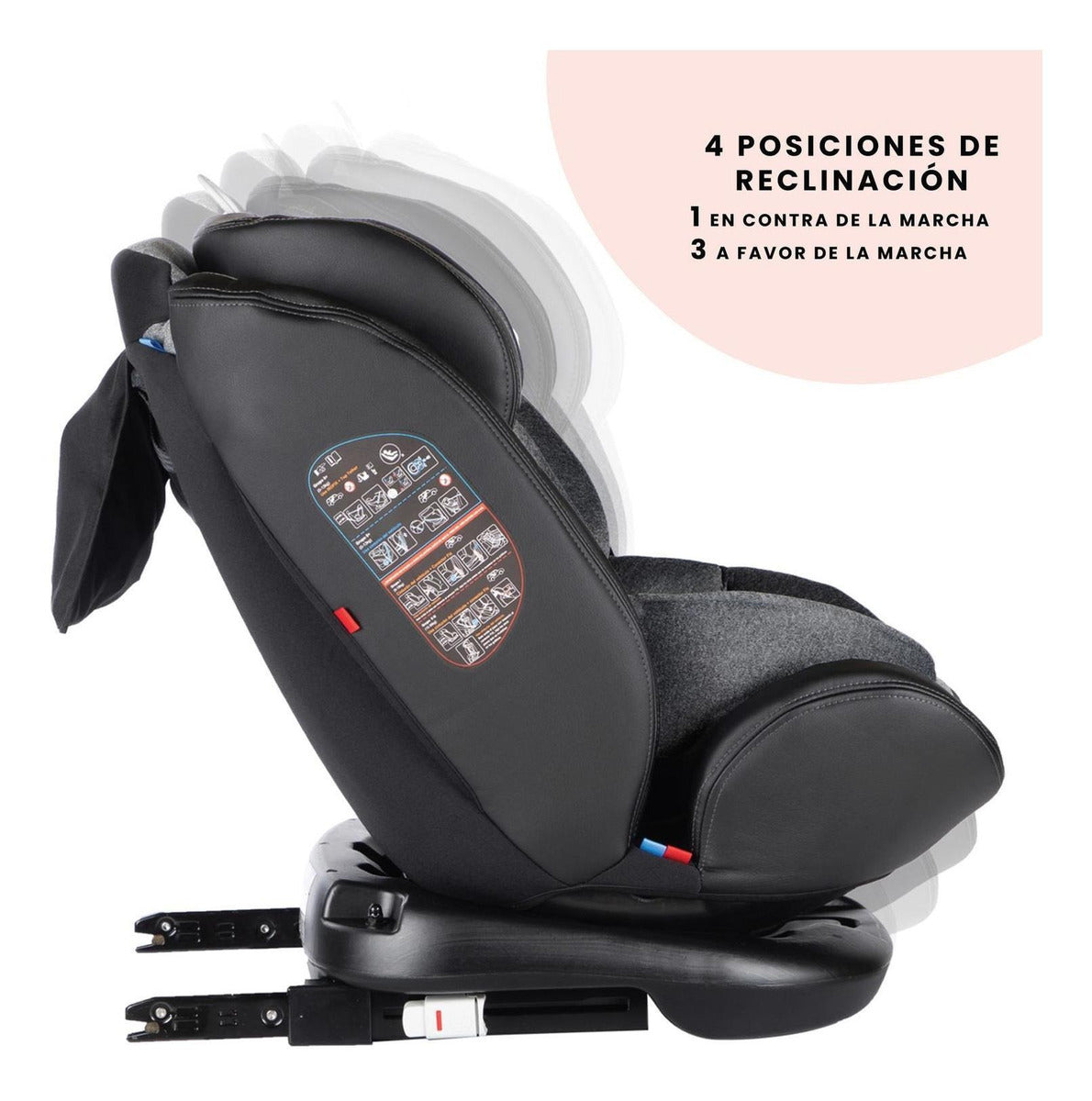 Autoasiento Convertible Safety 1st Giro 360 Isofix Color Neg