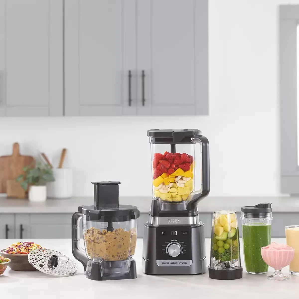 Licuadora Ninja Deluxe 2.6l, Procesador 9 Tazas Y 2 Vasos