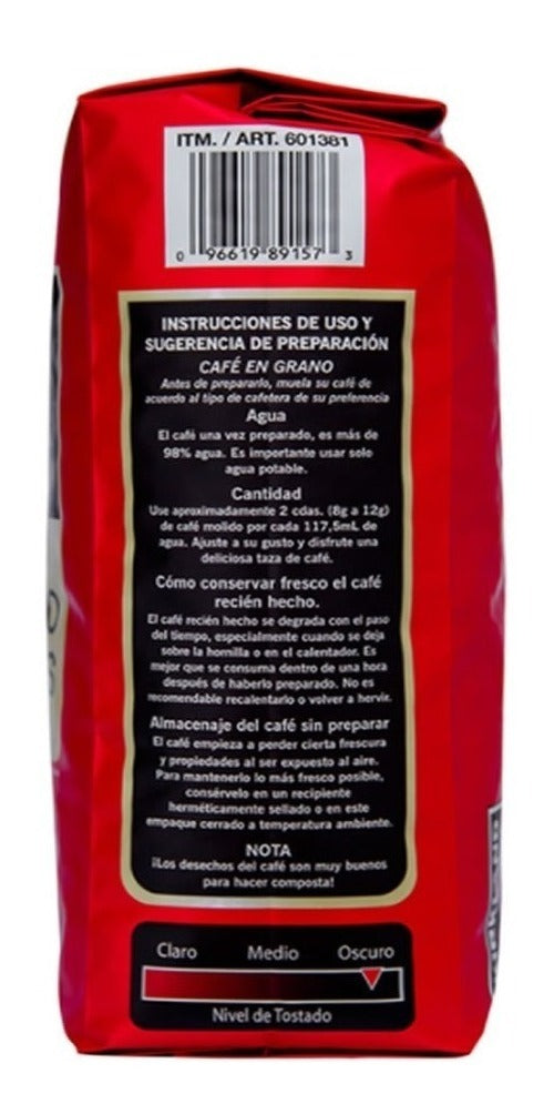 Kirkland Signature Café En Grano Gourmet Tostado Francés 1kg