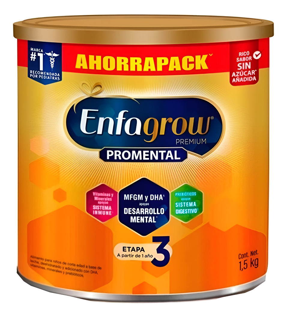 Leche Enfagrow Premium 3 Natural  Lata 1.5kg 12 Meses 3 Años Formula Infantil