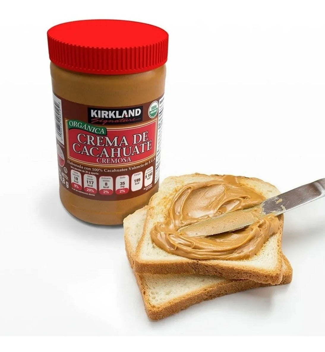Crema De Cacahuate Orgánica Kirkland 1 De 793.8g