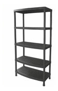 Estante 5 Niveles Plástico Carga Hasta 350 Kg 185x90x45cm