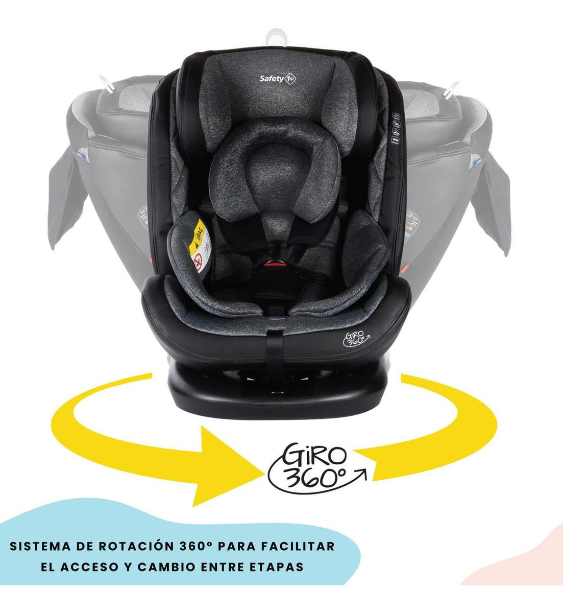 Autoasiento Convertible Safety 1st Giro 360 Isofix Color Neg
