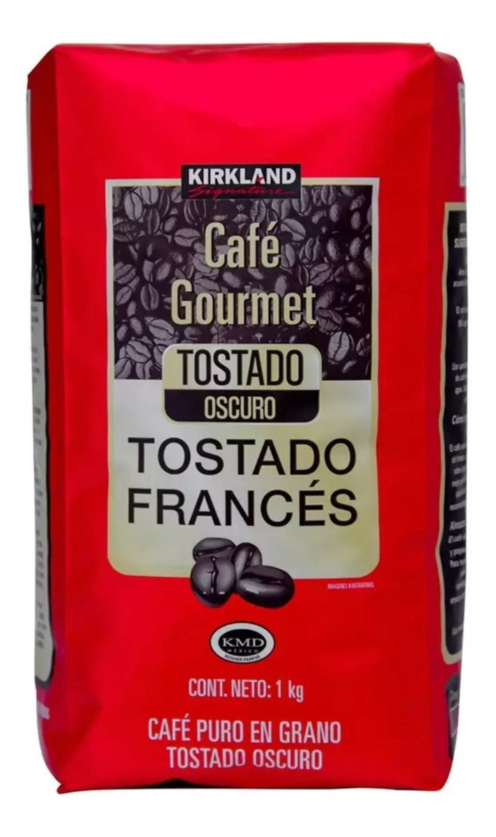 Kirkland Signature Café En Grano Gourmet Tostado Francés 1kg