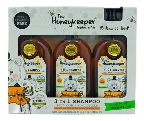 The Honeykeeper 3en1 Shampoo, Body Wash Y Acondicionador 3pz