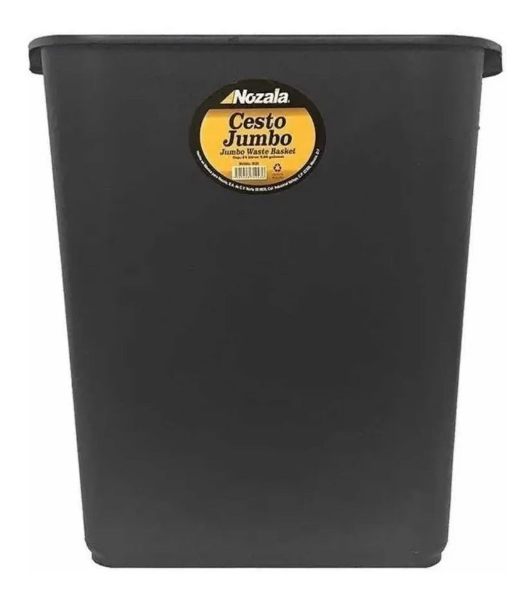 Contenedor De Basura Negro 4 Piezas Jumbo Nozala Bote, Cesto