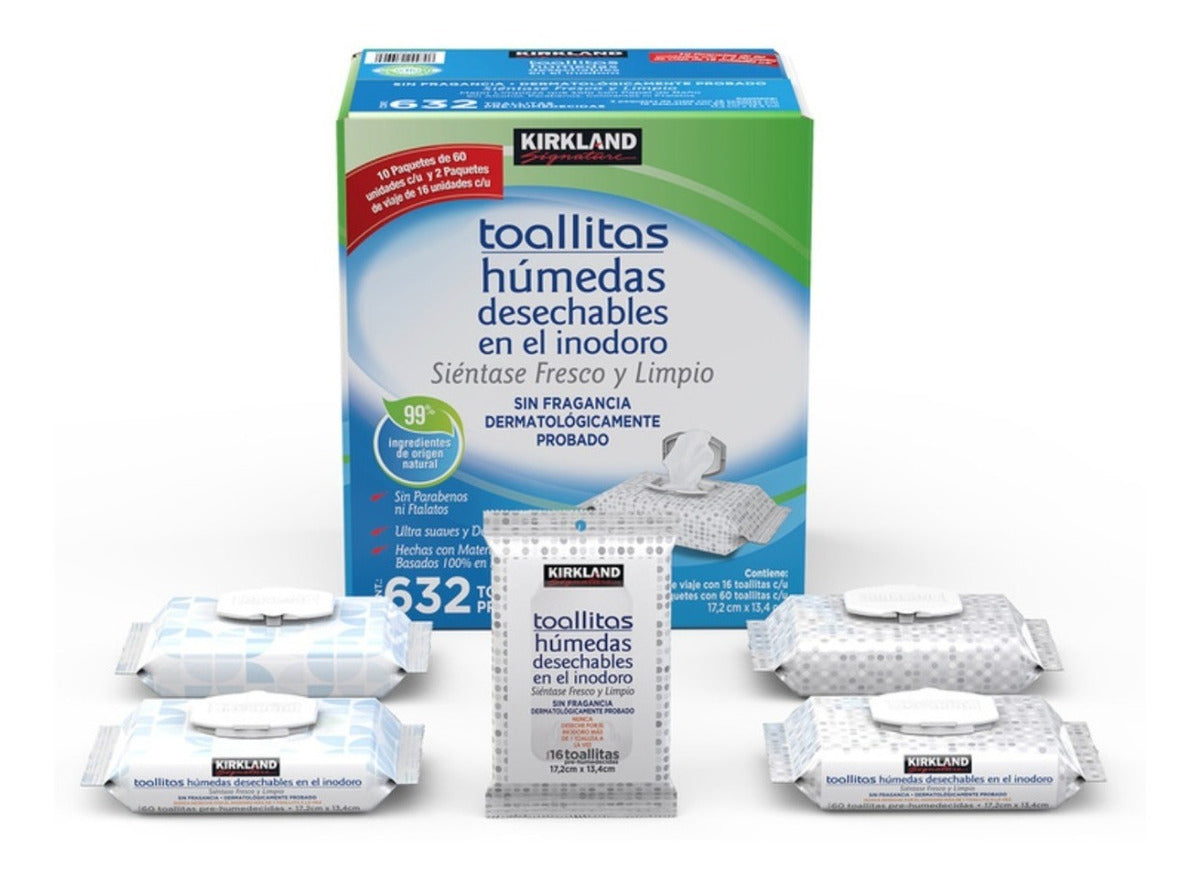Kirkland Toallitas Húmedas Desechables En El Inodoro