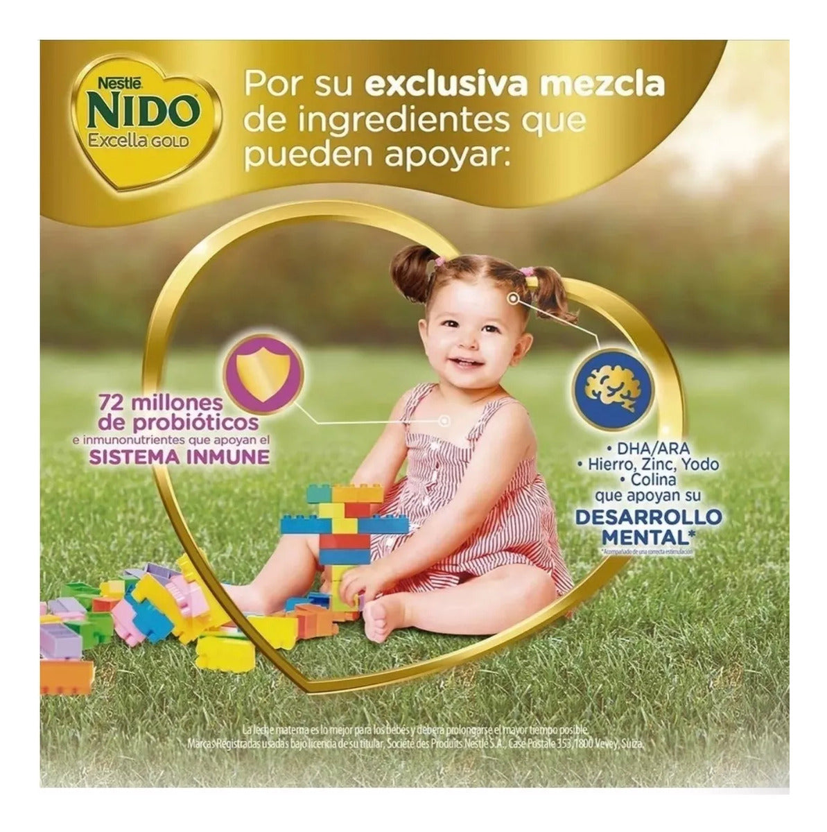 Fórmula Infantil Nido Excella Gold Lata De 2 Kg