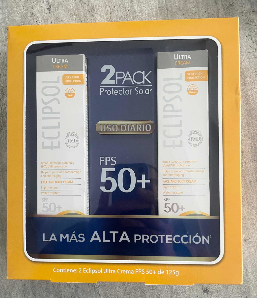 Pack Con 2 Eclipsol Ultra 125 Gr. C/u. Fps 50+ Uso Diario