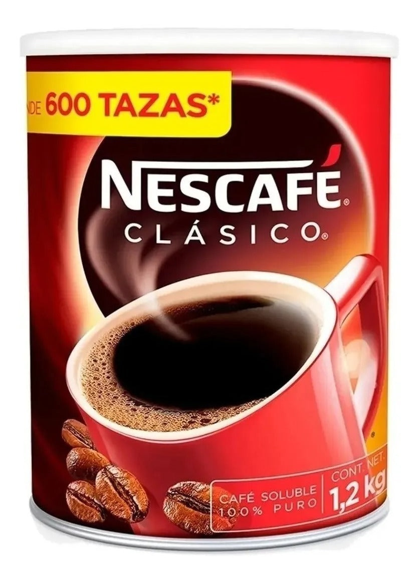Nescafé Clásico Café Soluble De 1.2kg Rinde 600 Tazas