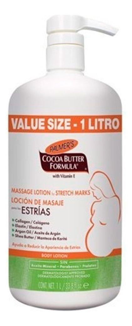 Crema Antiestrías Para Cuerpo Palmers Loción De Masaje En Bo
