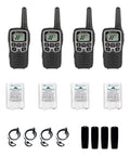Set De Radios 2 Vías Midland T5blk 4 Pzas Color Gris