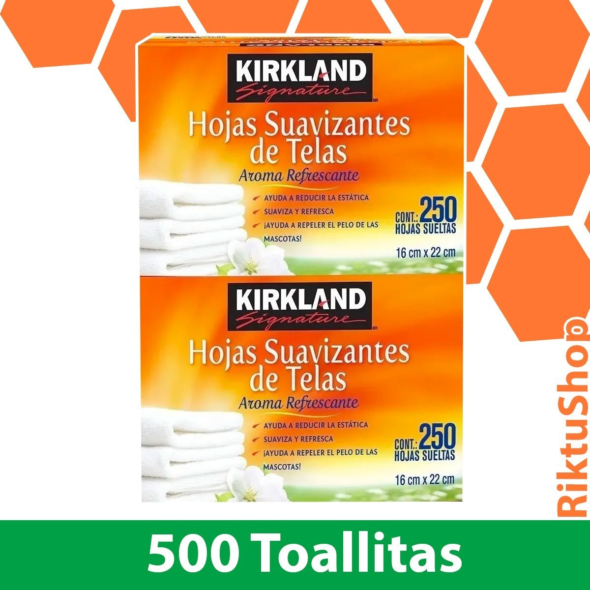 Tollas Para Secadora Suavizantes De Telas Kirkland 500 Hojas