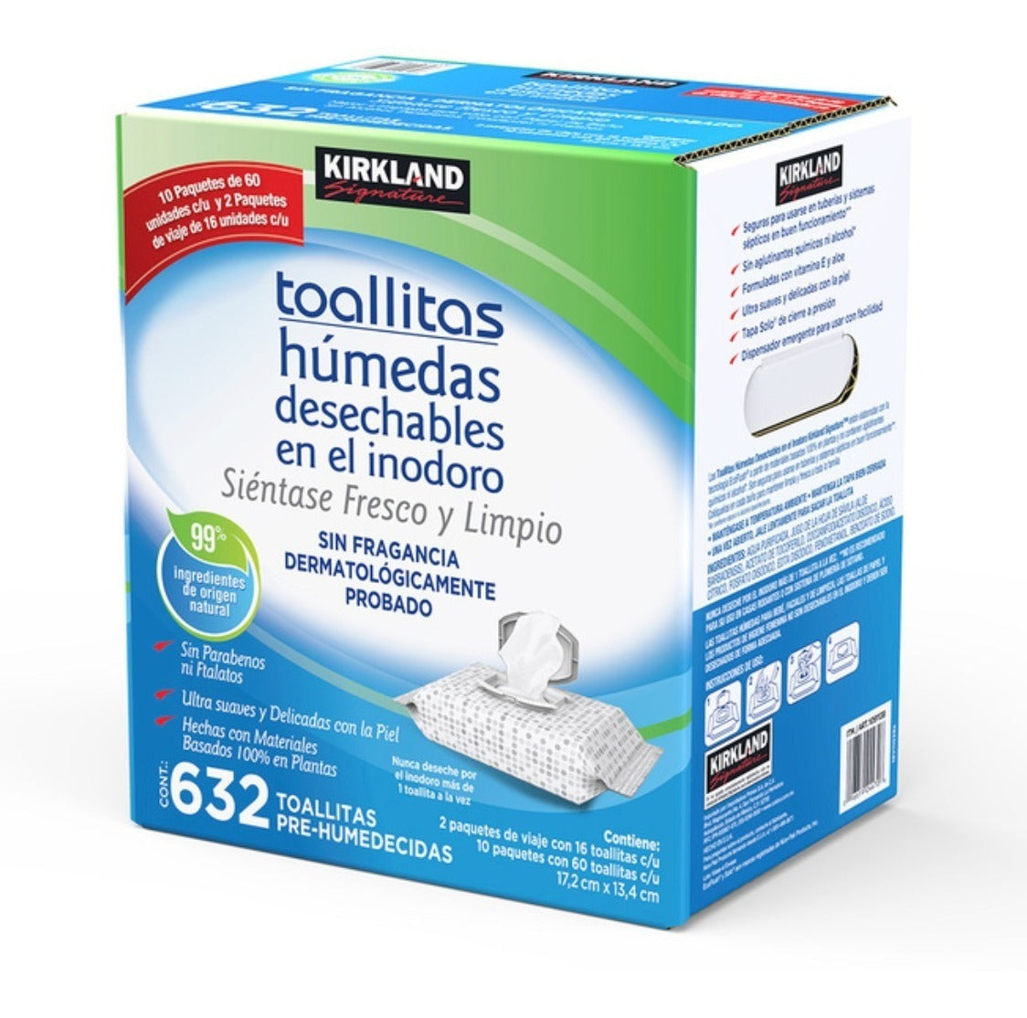 Kirkland Toallitas Húmedas Desechables En El Inodoro