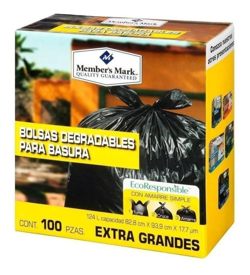 2 Pack Bolsas De Basura Extra Grande Members Mark 200 Bolsas