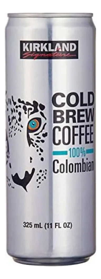 Bebida De Café Cold Brew Colombiano Kirkland 12 De 325ml