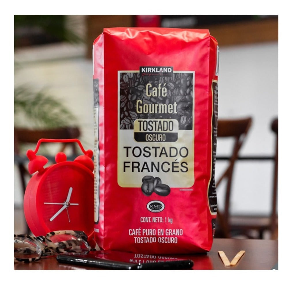 Kirkland Signature Café En Grano Gourmet Tostado Francés 1kg