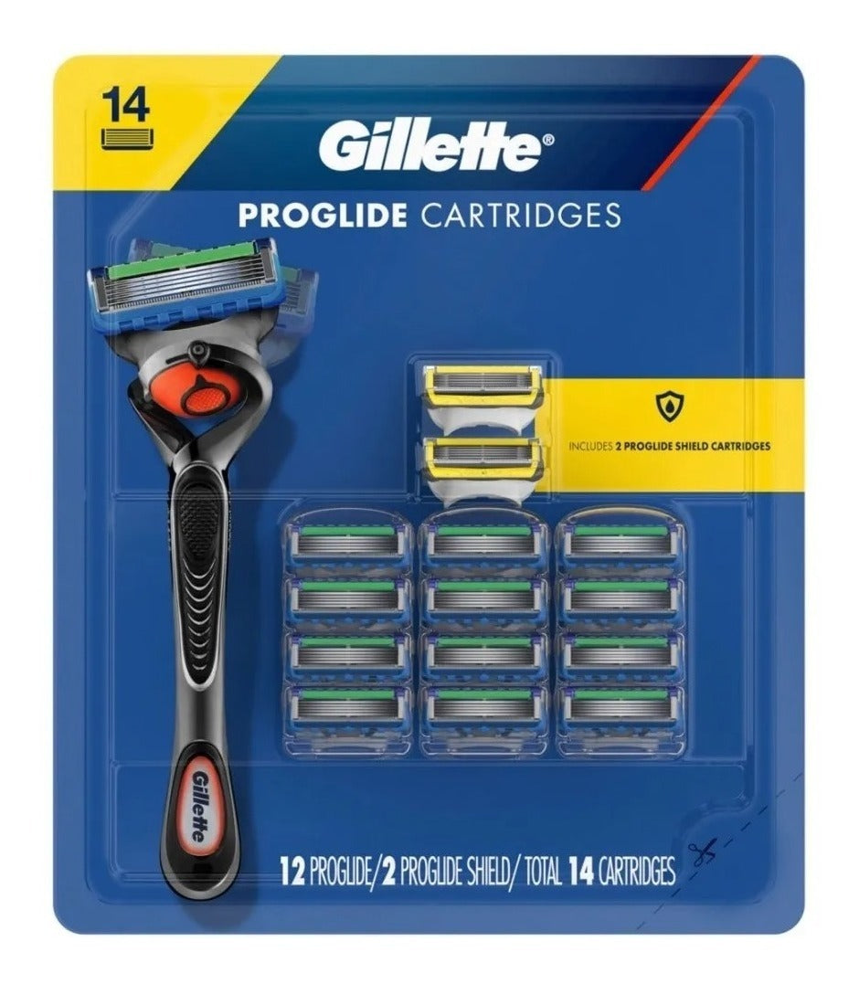 Gillette Fusion Proglide 5 Hojas Cartuchos 14 Piezas