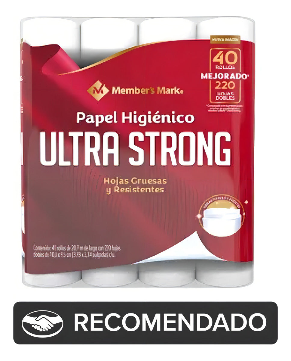 Papel Higiénico Member's Mark Ultra Strong Con 40 Rollos Pza