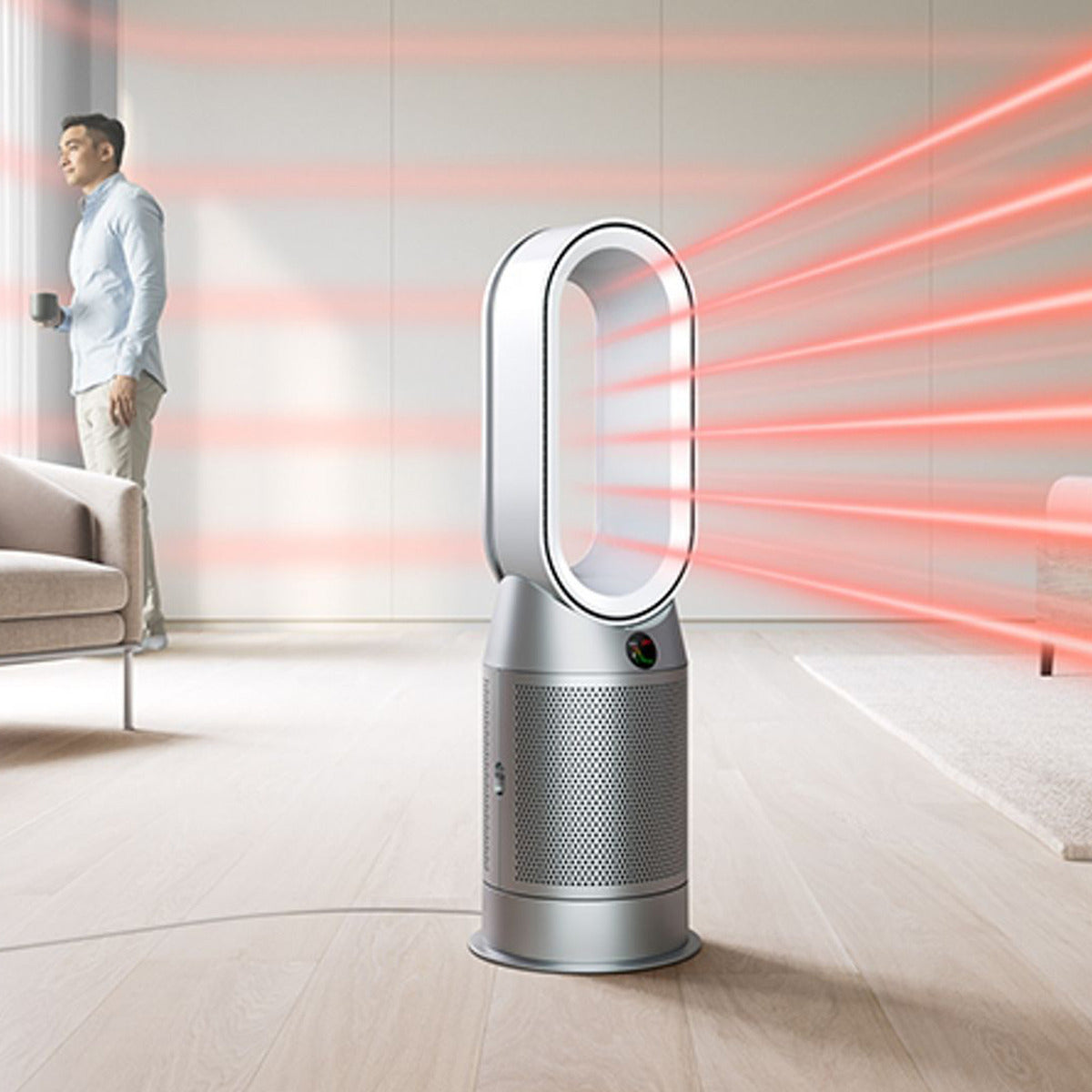 Purificador Dyson Purifier Hot+cool Hp07 Blanco/plata Color