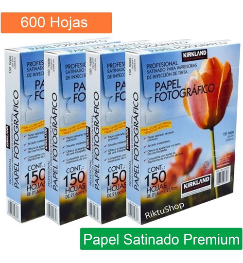4 Pack Papel Fotográfico Kirkland