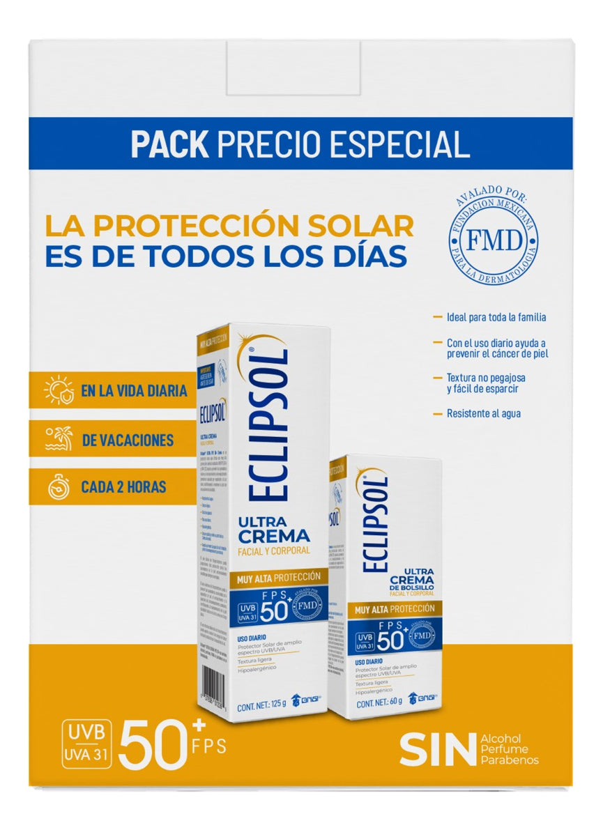 Protector Solar Eclipsol Fps 50 Ultra Crema De 125g + 60g