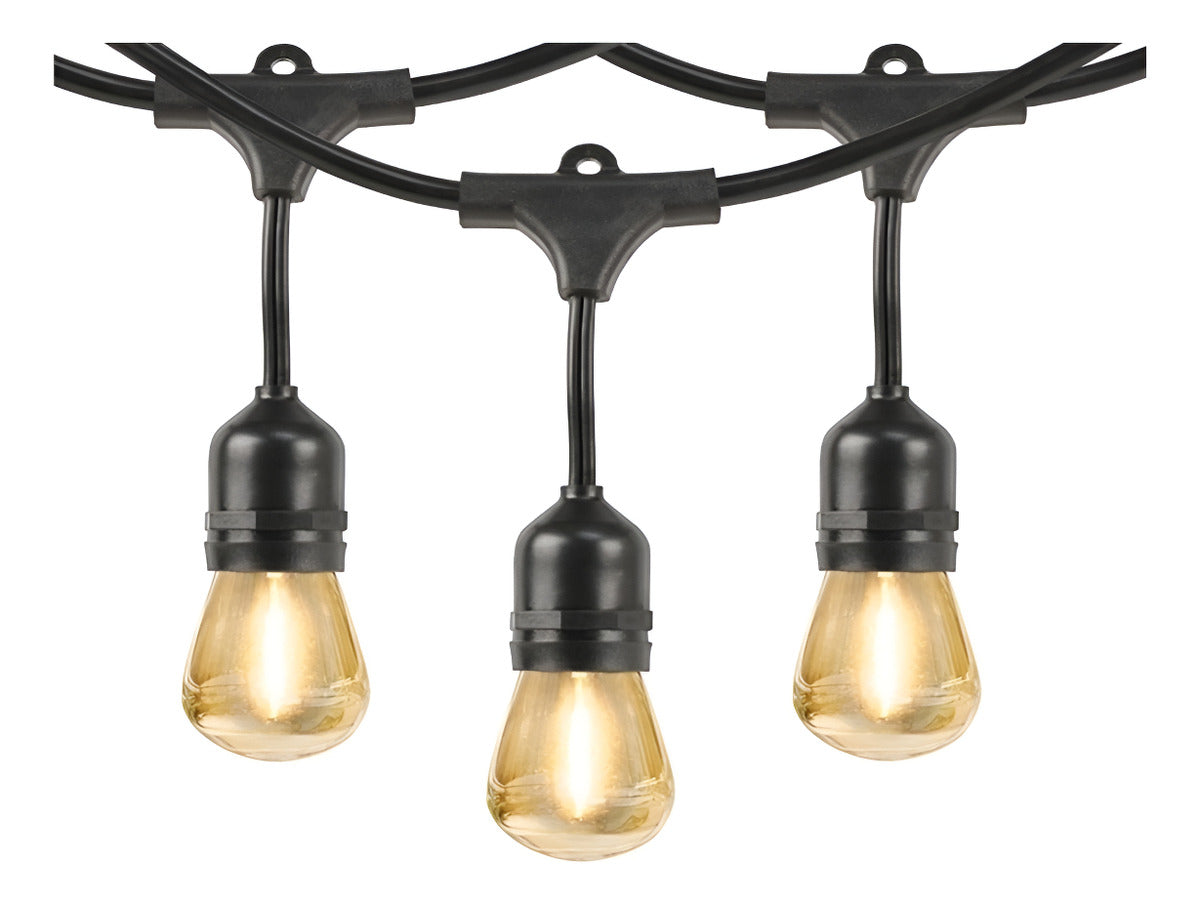 Extensión Serie Luces Led Focos Vintage 24 Bombillas