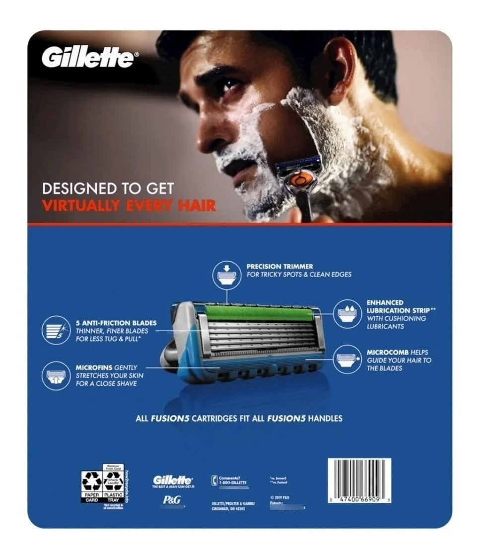 Gillette Fusion Proglide 5 Hojas Cartuchos 14 Piezas