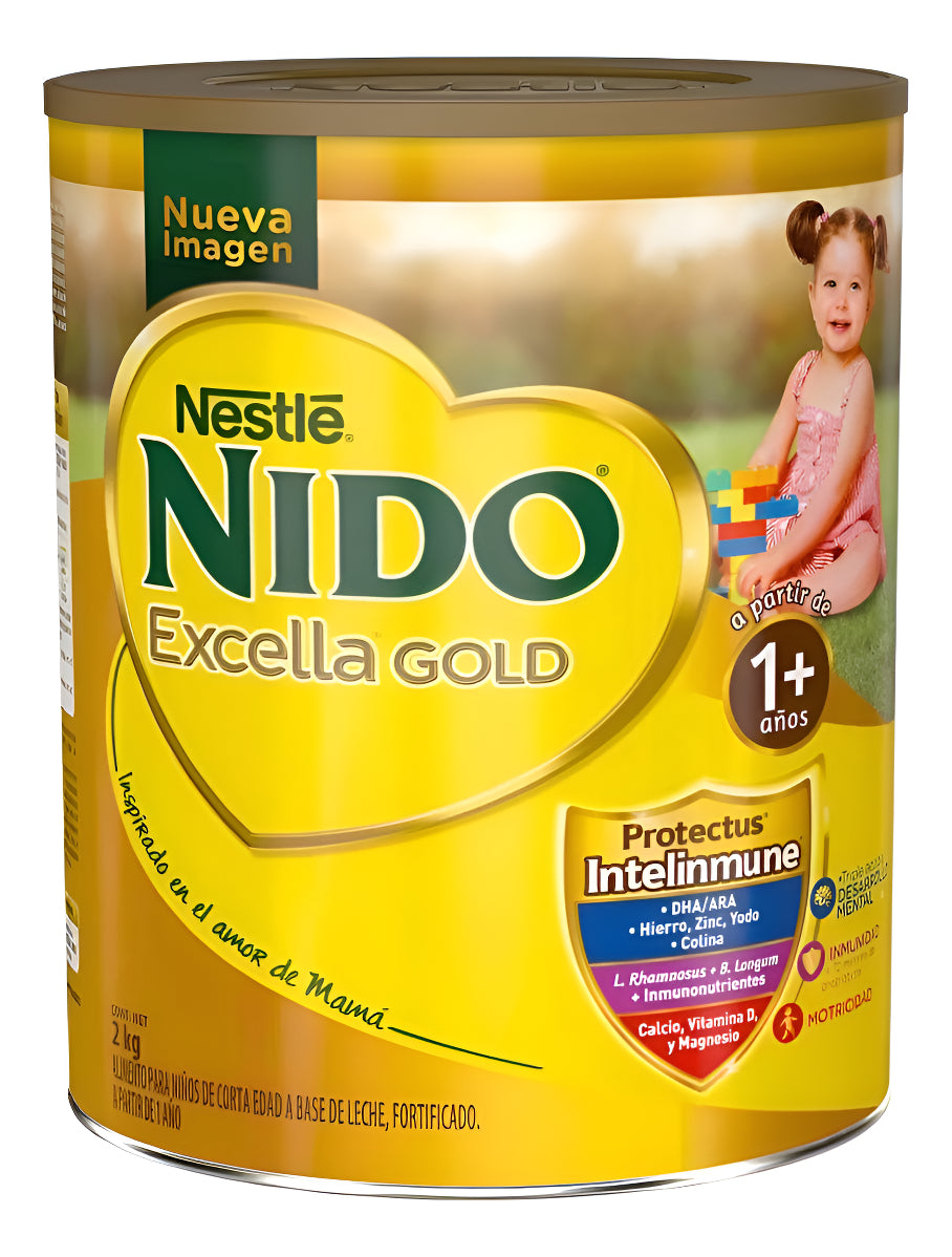 Fórmula Infantil Nido Excella Gold Lata De 2 Kg