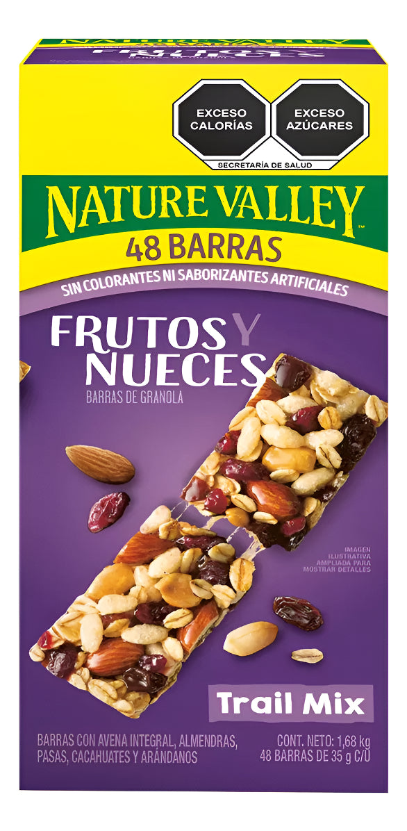 Nature Valley Barras De Frutos Y Nueces 48 Pz 1.68 Kg