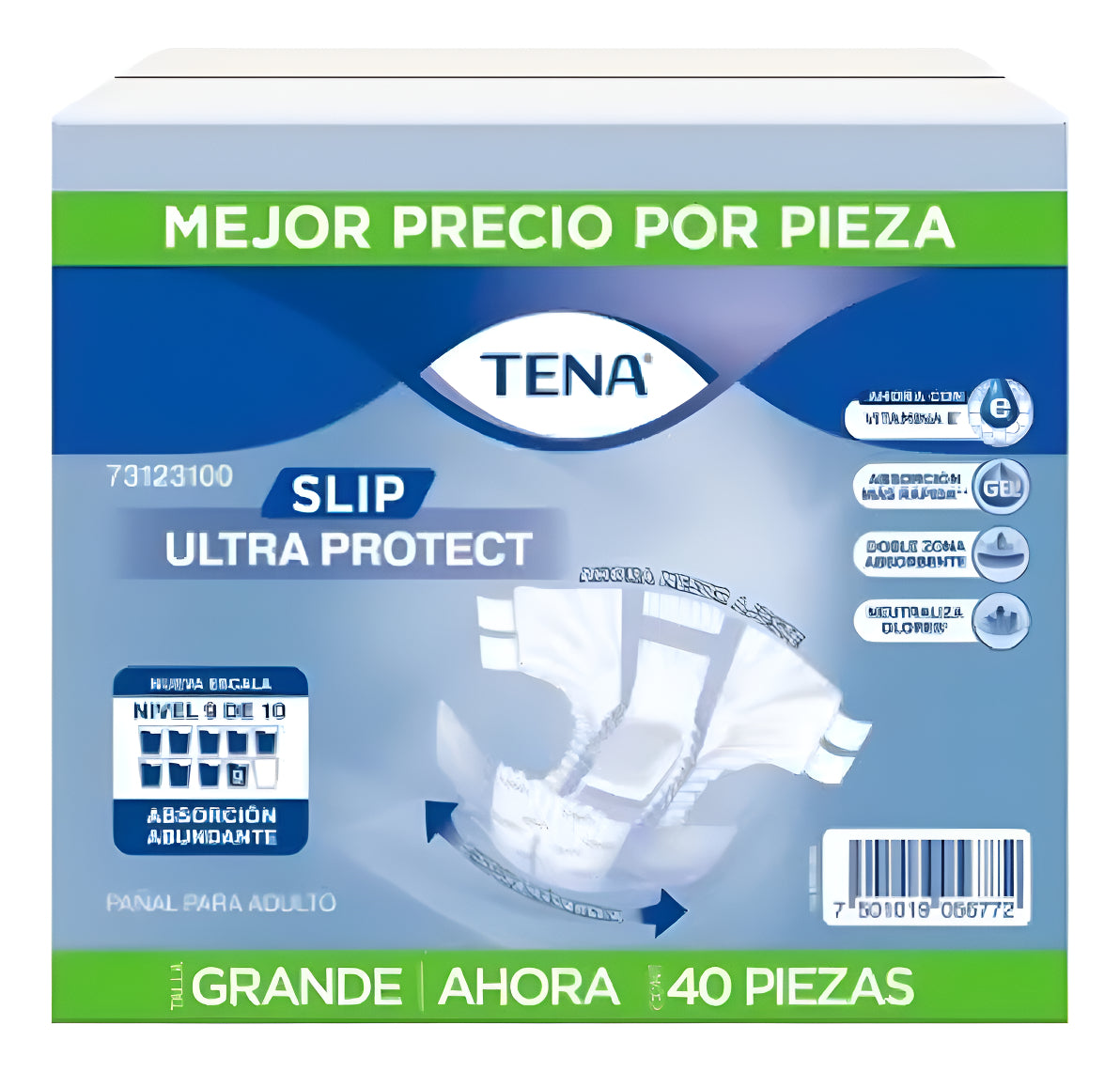 Pañal Para Adulto Tena Mediano 40 Piezas Slip Ultra Protect