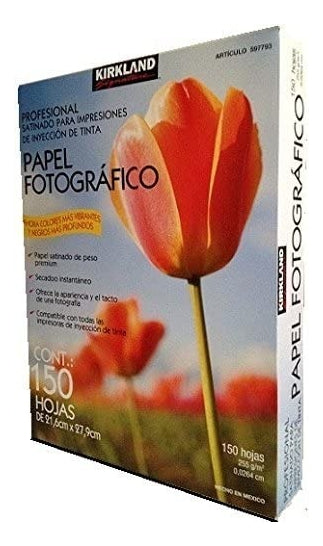 Papel Fotográfico Kirkland Signature 150 Hojas Color Blanco