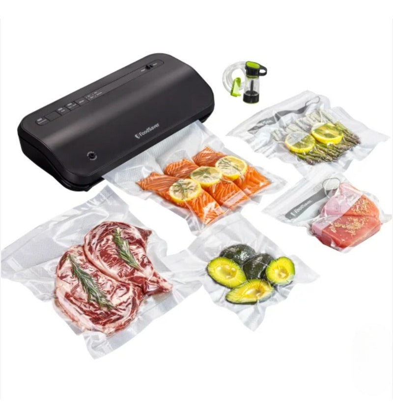 Foodsaver Preserve Sellador Al Vacio Kit Con Rollos Y Bolsas