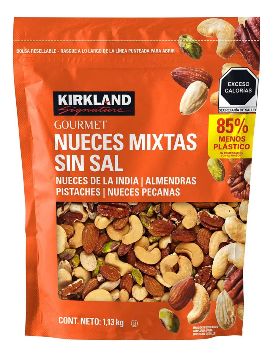 Nueces Mixtas Sin Sal Kirkland Signature 1.13  Kg