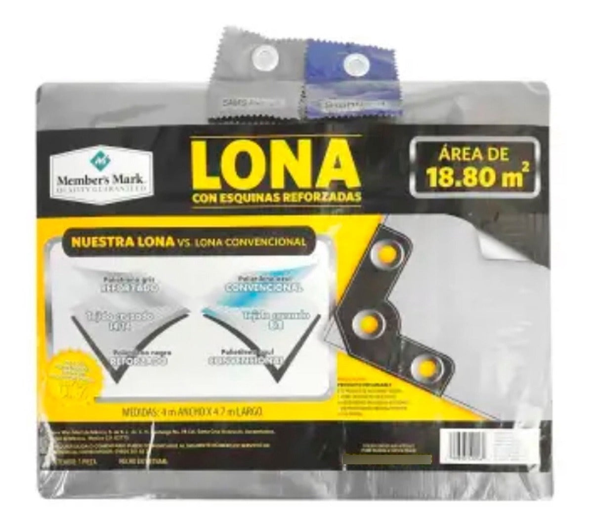 Lona Multiuso Member's Mark Uso Rudo Impermeable De 4m X 4.7