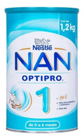 Leche En Polvo Nestlé Nan Optipro 1 En Lata 1.2kg Por 2 U